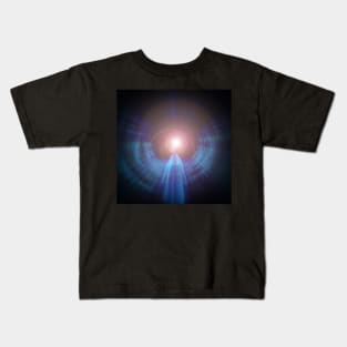 Monk in tunnel of clouds Kids T-Shirt